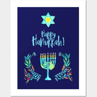 Happy Hanukkah Posters and Art